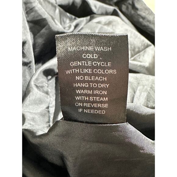 Stella Carakasi Jacket Womens Small Black Long Full Zip Lightweight Minimalist - Picture 9 of 11